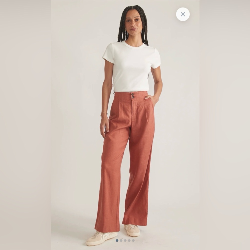 Marine Layer Flora high waisted trousers size 6 nwt